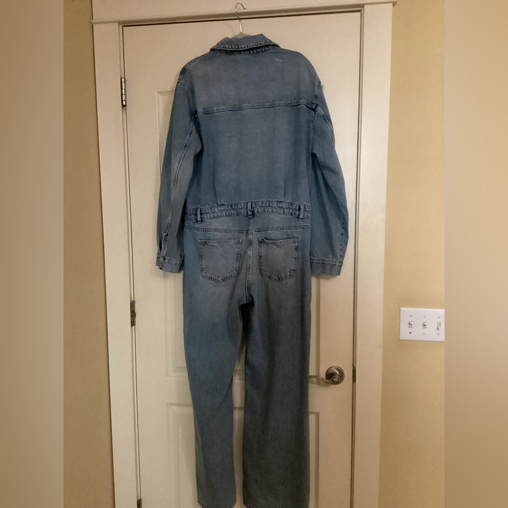 Zara Denim Jumpsuit - Blue - Picture 2 of 2